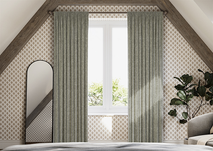 Crushed Velvet, Ivory - Made to Measure Curtains - Image 3